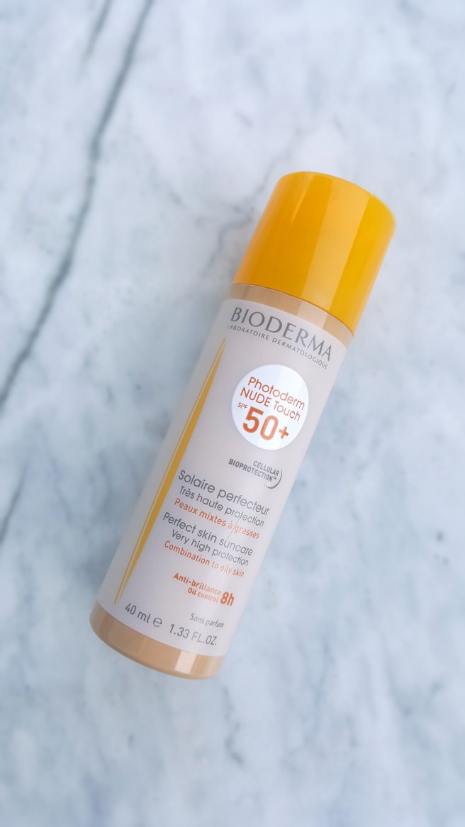 Bioderma Photoderm Nude Touch SPF 50 swatches and review, Bioderma Middle East 